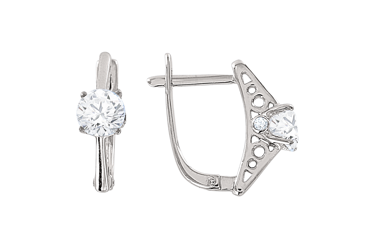 Ohrhänger mit Zirkonia Swarovski Bild 1