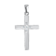 Anhänger – Kreuz mit Zirkonia Bild 1