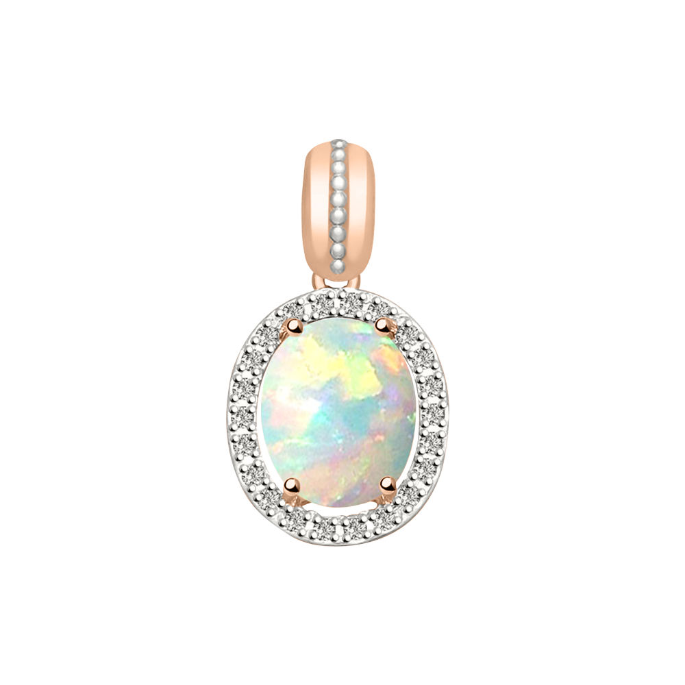 Anhänger mit Opal und Brillanten Bild 1