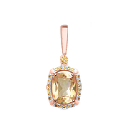 Anhänger mit Swarovski Zirkonia und Topas Swarovski Bild 1