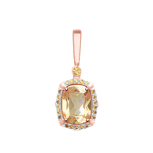 Anhänger mit Swarovski Zirkonia und Topas Swarovski Bild 1