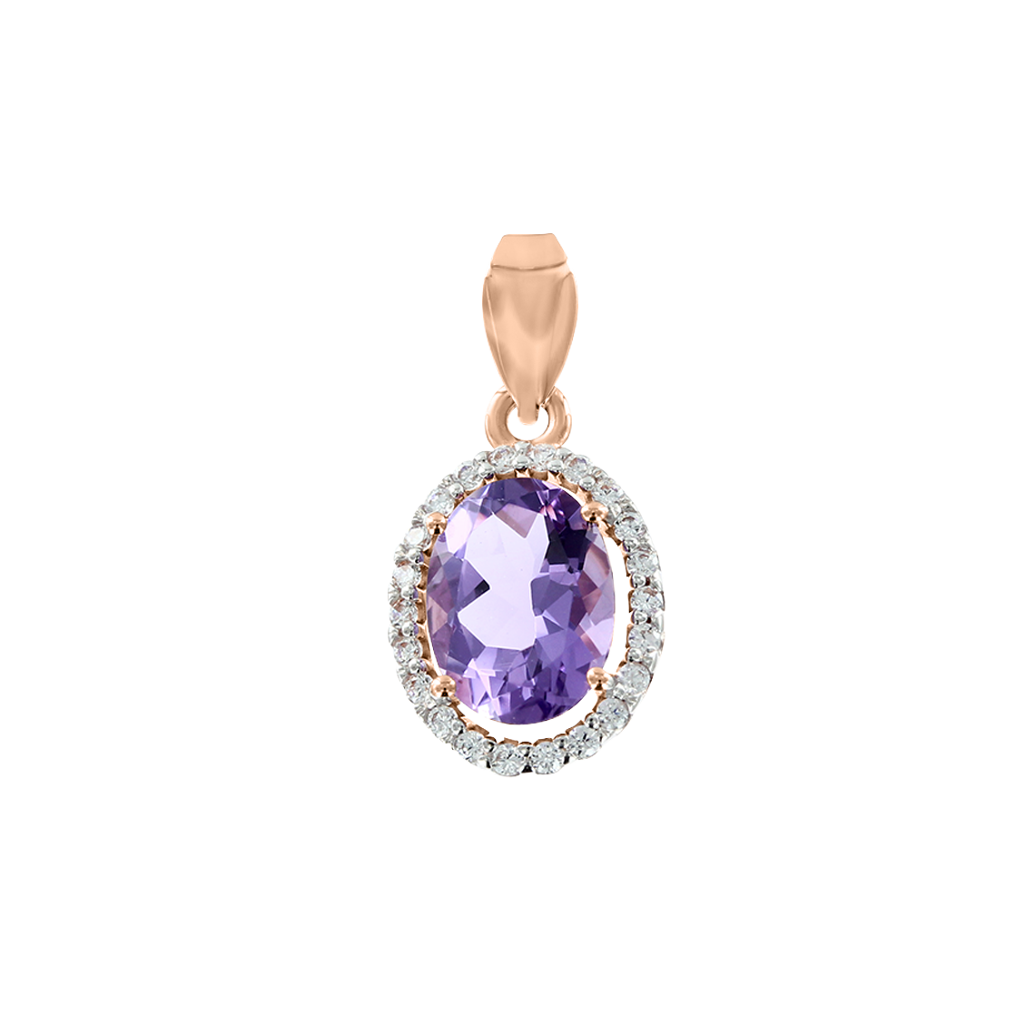 Anhänger mit Amethyst und Zirkonia Bild 1