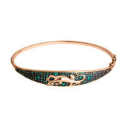 Armband mit grünen Achaten und Zirkonia Bild 1