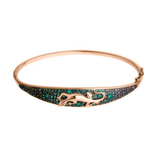 Armband mit grünen Achaten und Zirkonia Bild 1