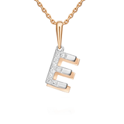 Buchstabenanhänger "E" mit Zirkonia Bild 1