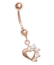 Bauchpiercing mit Zirkonia Bild 1