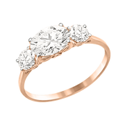 Damenring mit Swarovski Zirkonia Bild 1