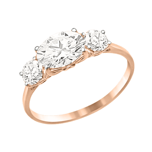 Damenring mit Swarovski Zirkonia Bild 1