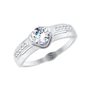 Damenring mit Zirkonia Swarovski Bild 1