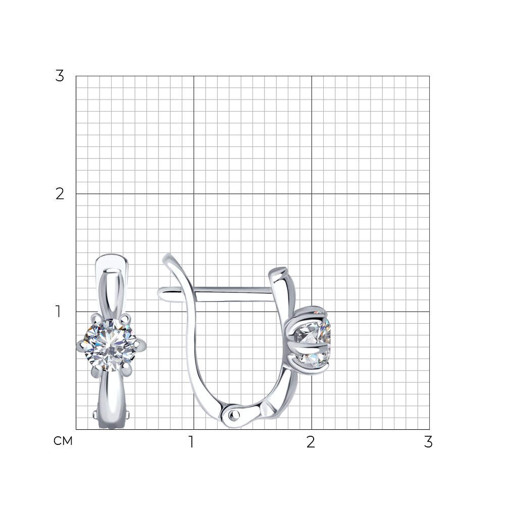 Ohrhänger mit Zirkonia Swarovski Bild 2
