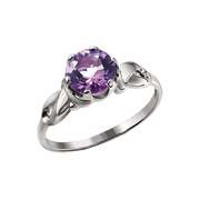 Damenring mit Amethyst Bild 1