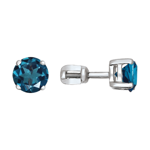 Ohrstecker mit London Blue Topas Bild 1