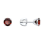Ohrstecker mit Granat Bild 1