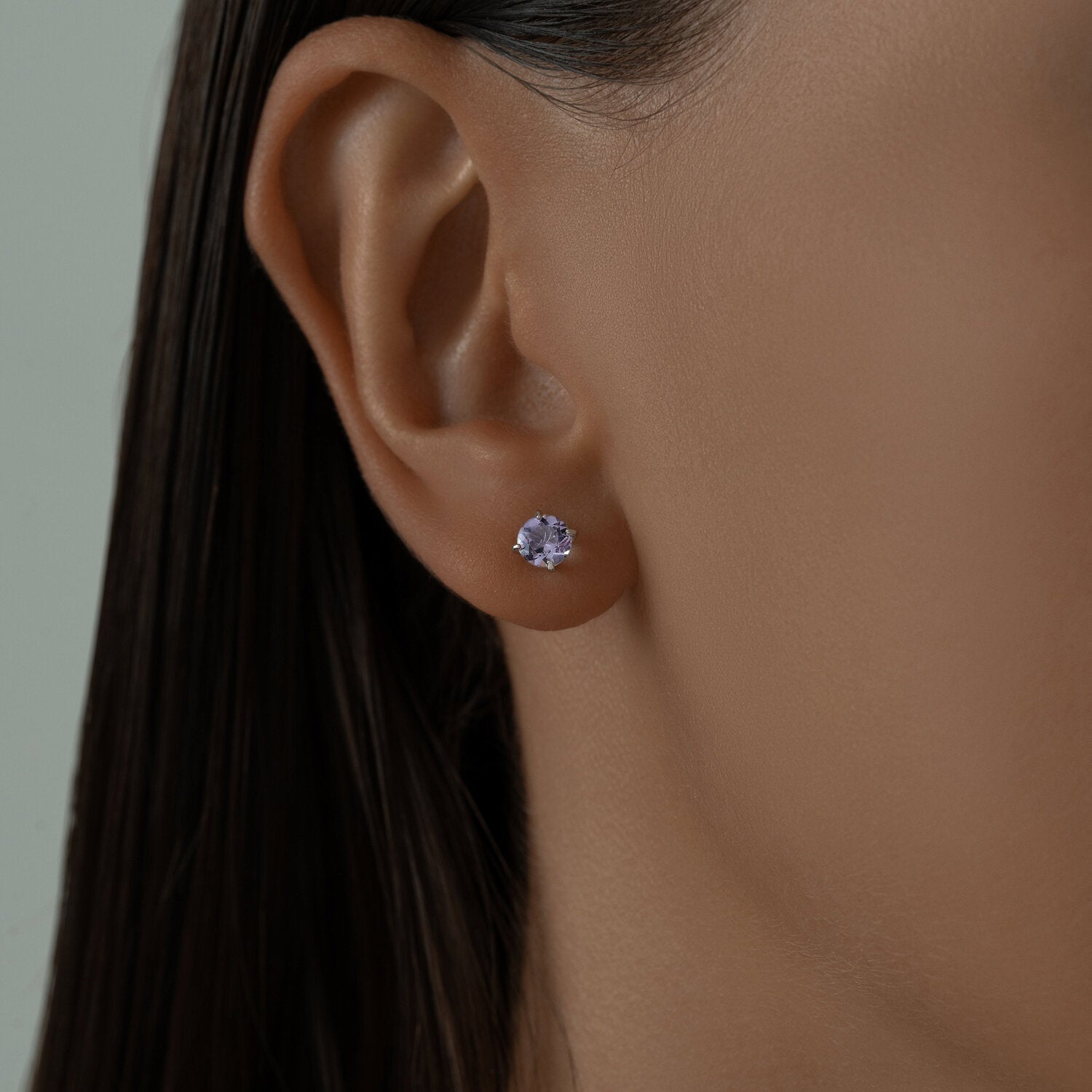 Ohrstecker mit Amethysten Bild 4