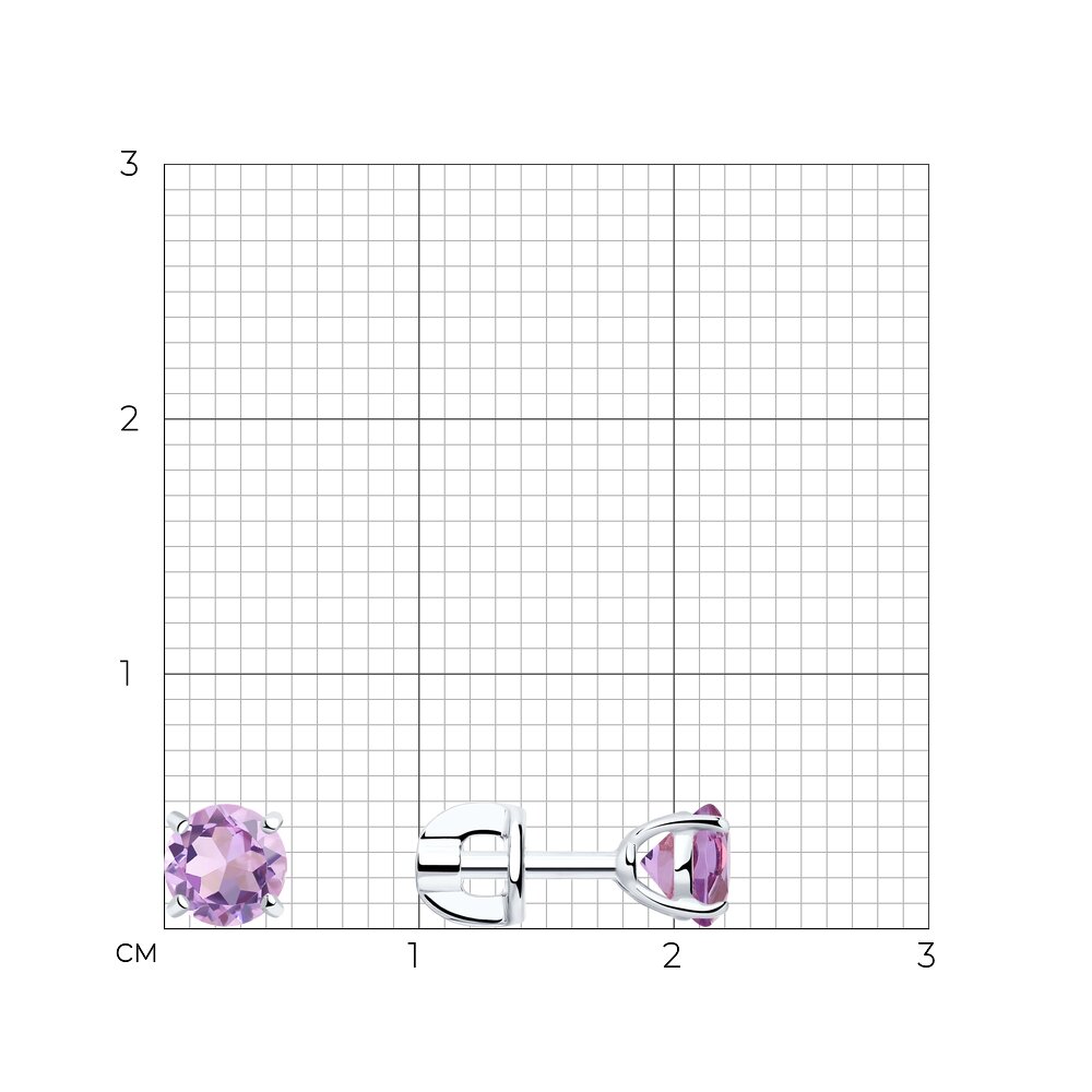 Ohrstecker mit Amethysten Bild 3