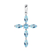 Anhänger – Kreuz mit Topasen Bild 1