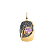 Anhänger mit Amethyst vergoldet Bild 1