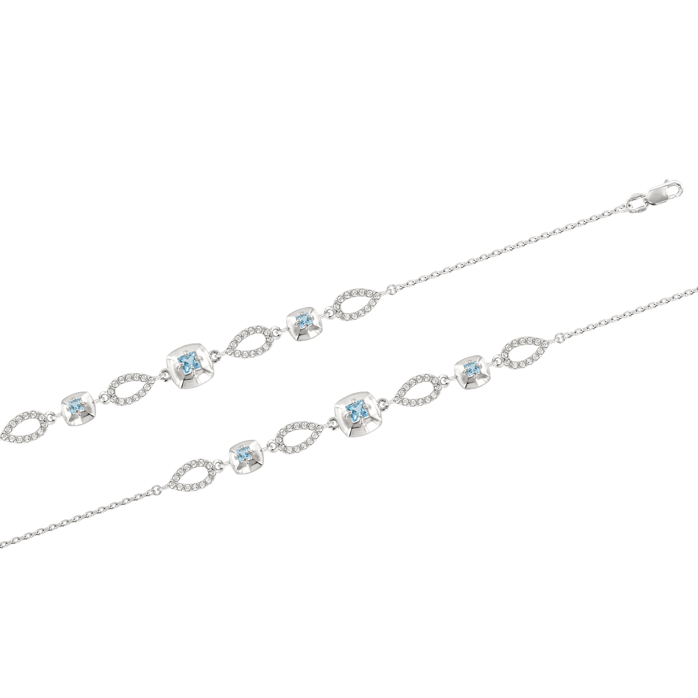 Armband mit Topas und Zirkonia Bild 1