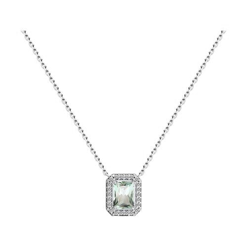 Collier mit Prasiolith und Zirkonia Bild 1
