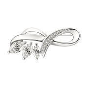 Brosche mit Zirkonia Bild 1