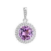 Anhänger mit Amethyst und Zirkonia Bild 1