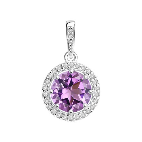 Anhänger mit Amethyst und Zirkonia Bild 1