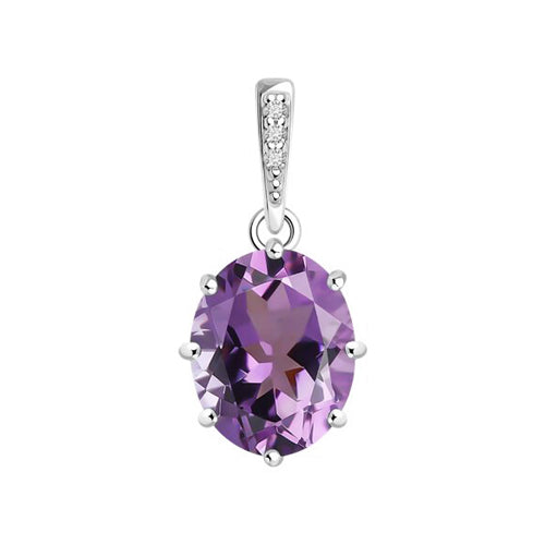 Anhänger mit Amethyst und Zirkonia Bild 1