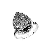 Damenring mit Swarovski Kristall und Zirkonia Kristall Bild 1