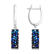 Ohrhänger mit blauen Kristallen Swarovski Bild 1
