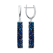 Ohrhänger mit blauen Kristallen Swarovski Bild 1