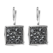 Ohrhänger mit schwarzem Swarovski Kristall Bild 1