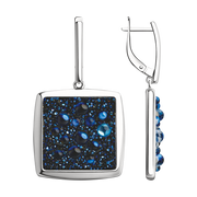 Ohrhänger mit blauen Kristallen Swarovski Bild 1
