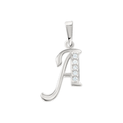 Buchstabenanhänger "A" mit Zirkonia Bild 1