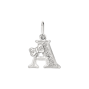 Buchstabenanhänger "A" mit Zirkonia Bild 1