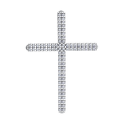 Anhänger–Kreuz mit Zirkonia Bild 1