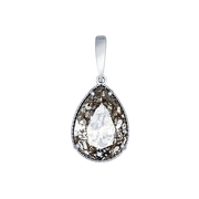 Anhänger mit schwarzem Swarovski Kristall Bild 1