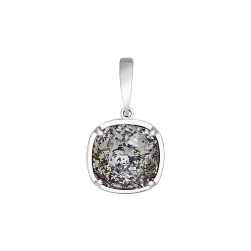 Anhänger mit schwarzem Swarovski Kristall Bild 1