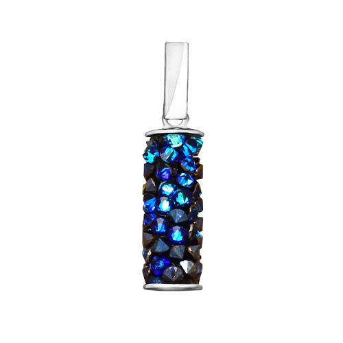Anhänger mit blauen Kristallen Swarovski Bild 1