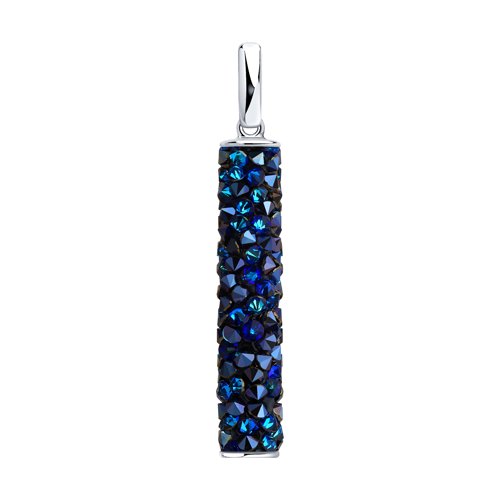Anhänger mit blauen Kristallen Swarovski Bild 1