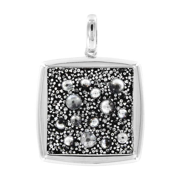 Anhänger mit schwarzem Swarovski Kristall Bild 1