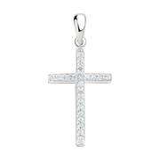 Anhänger – Kreuz mit Zirkonia Bild 1