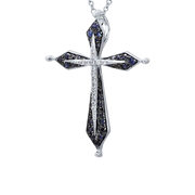 Anhänger – Kreuz mit Zirkonia Bild 1