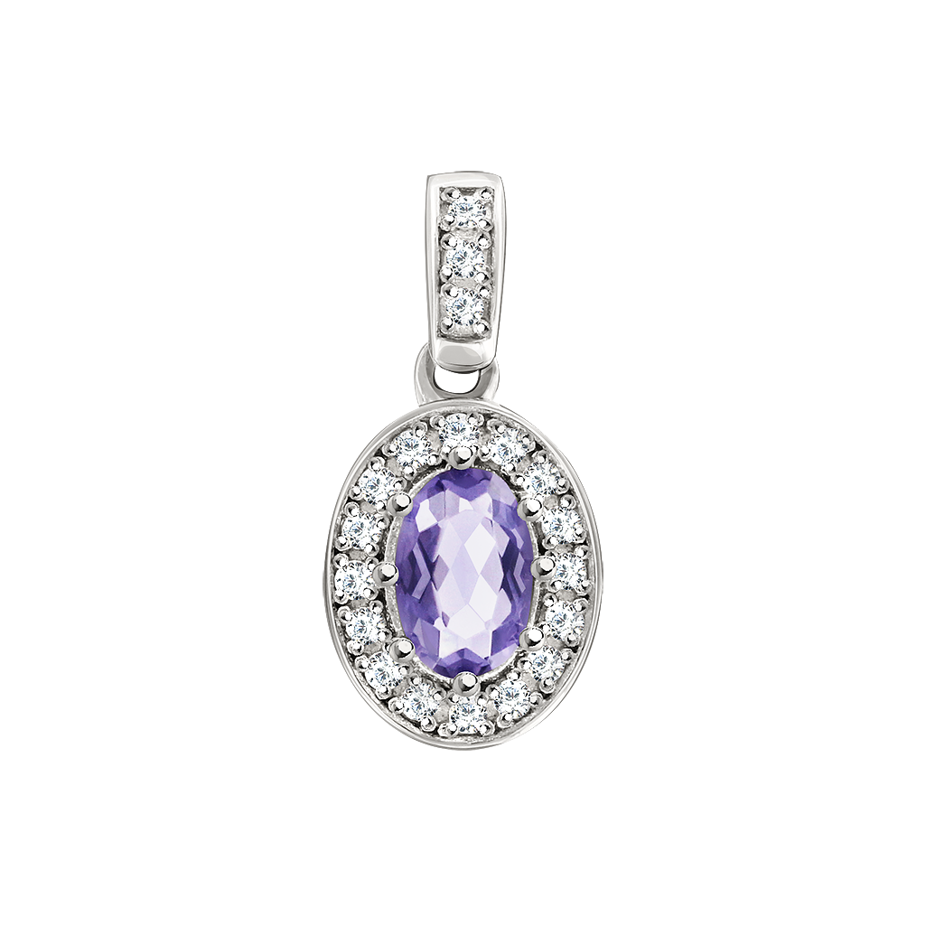 Anhänger mit Amethyst und Zirkonia Bild 1