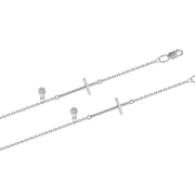 Armband "Kreuz" mit Zirkonia Bild 1