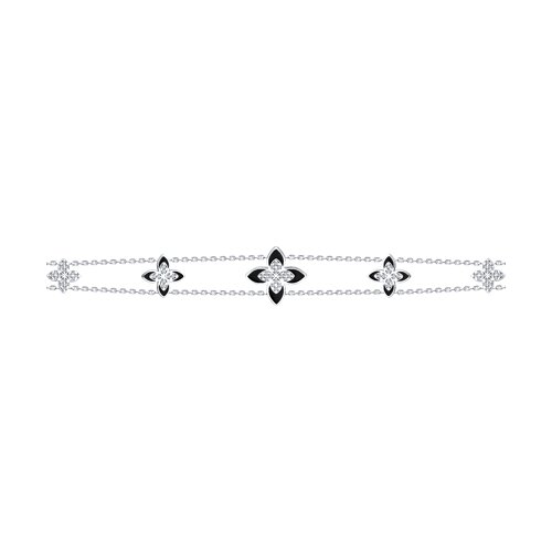 Armband mit Zirkonia und Emaille Bild 3