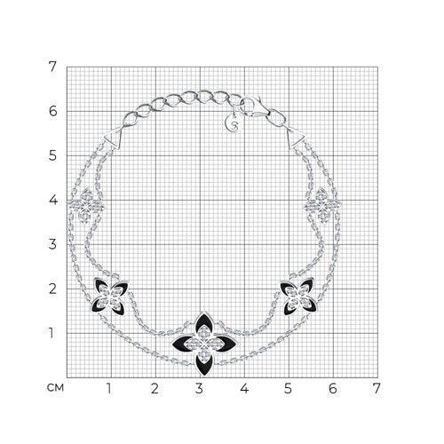 Armband mit Zirkonia und Emaille Bild 2
