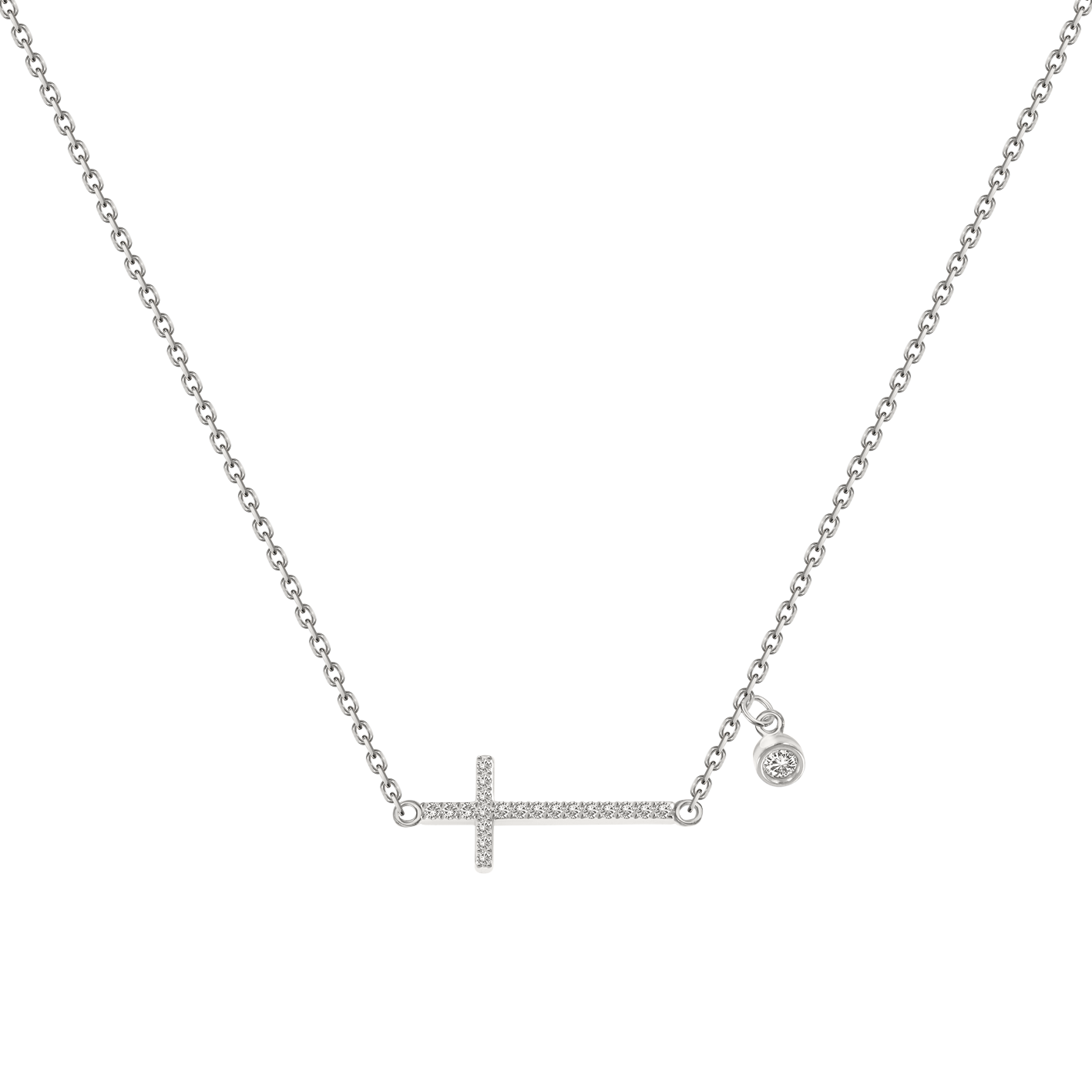 Collier mit Kreuz Bild 1