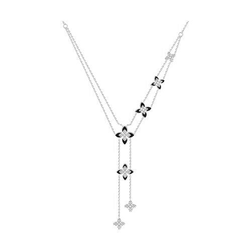Collier mit Zirkonia und Emaille Bild 1