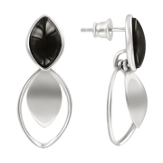 Ohrstecker mit schwarzen Achaten Bild 1