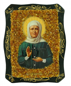 Orthodoxe Ikone der "Heilige Matrona von Moskau" Bild 1